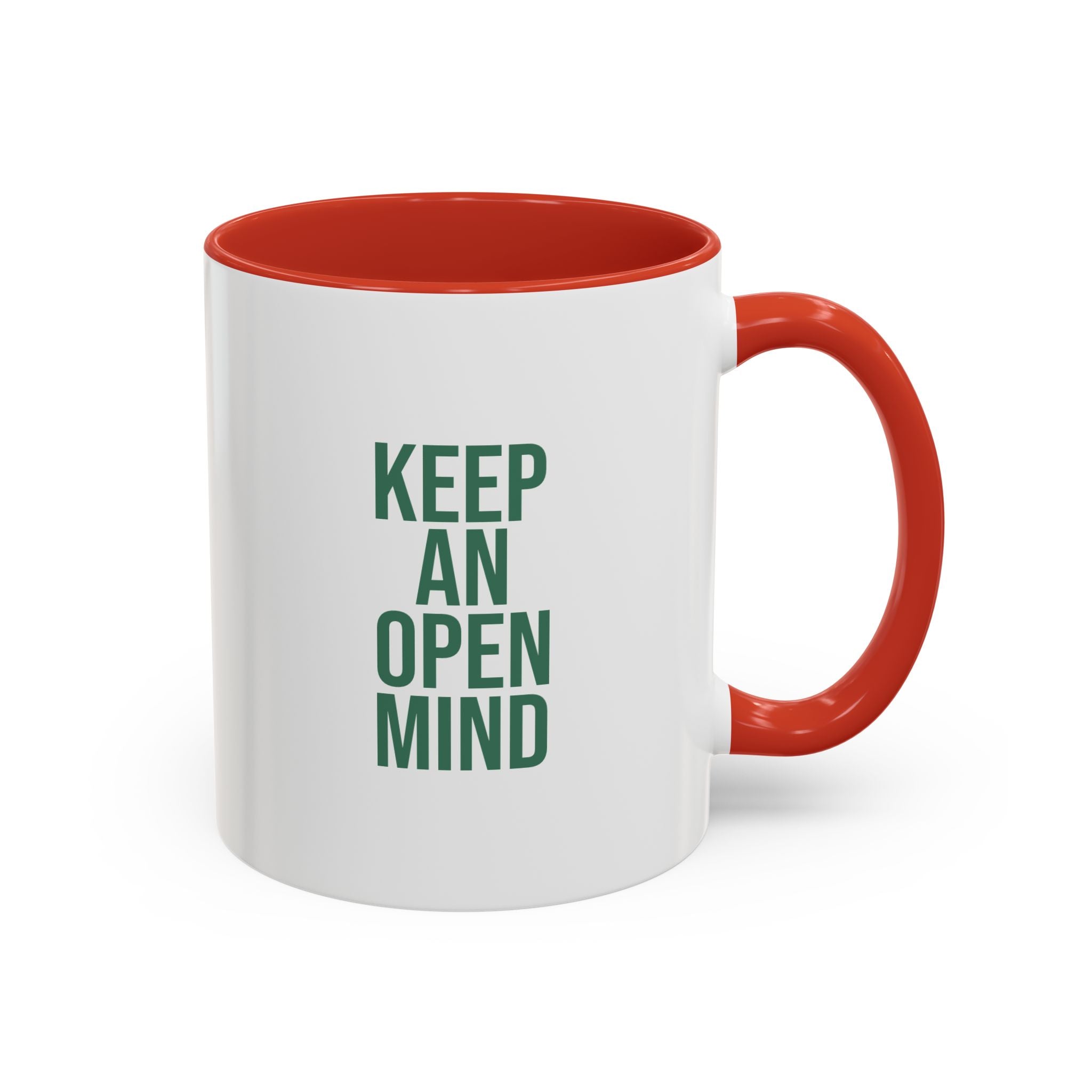 Retro Orbiter mug with Text 'Keep an Open Mind' (11 oz)