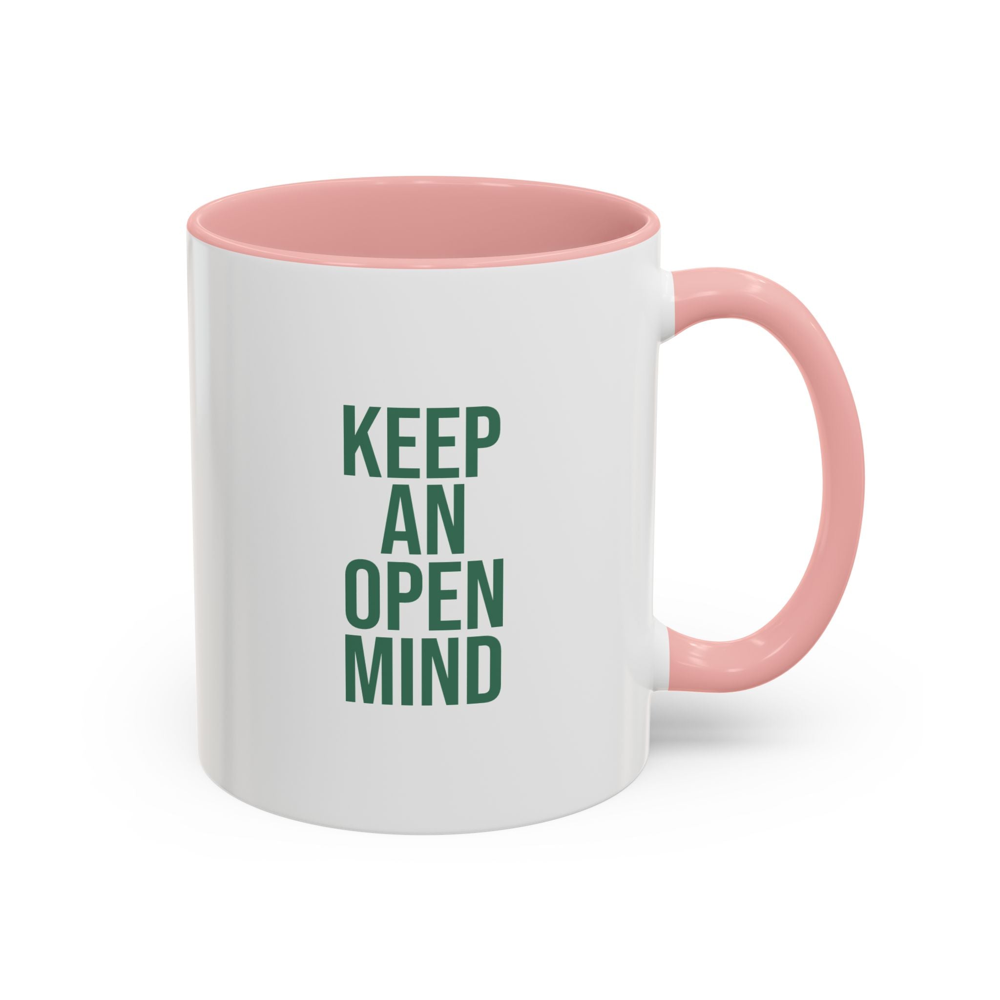 Retro Orbiter mug with Text 'Keep an Open Mind' (11 oz)