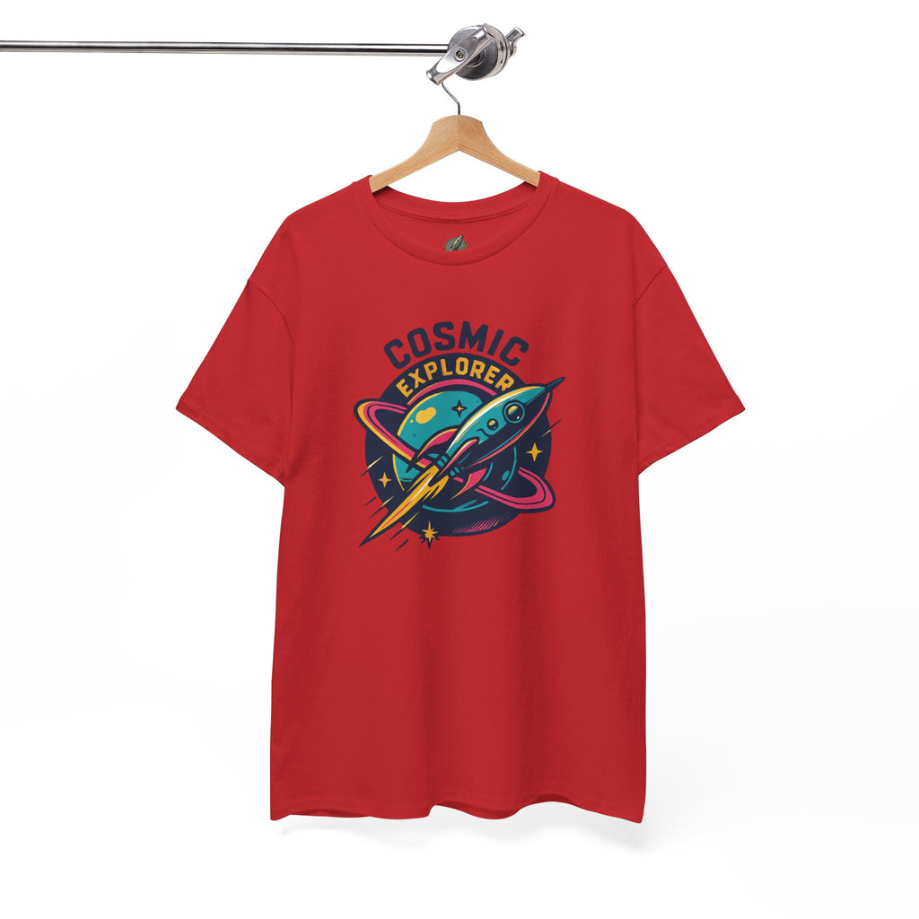 Graphic Tee | Cosmic Explorer | Retro Rocket in Orbit